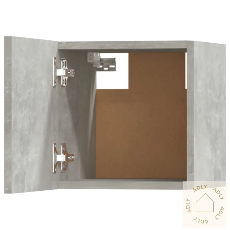 Tv-Skapsett 5 Deler Betonggrå Konstruert Tre