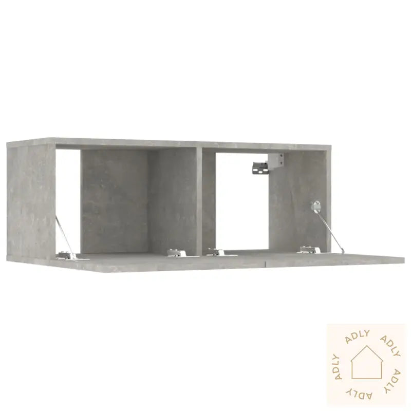 Tv-Skapsett 6 Deler Betonggrå Konstruert Tre