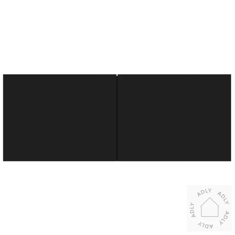 Tv-Benksett 5 Deler Svart Konstruert Tre