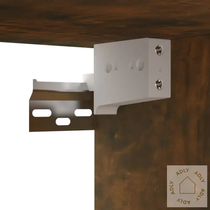 Tv-Skapsett 5 Deler Røkt Eik Konstruert Tre