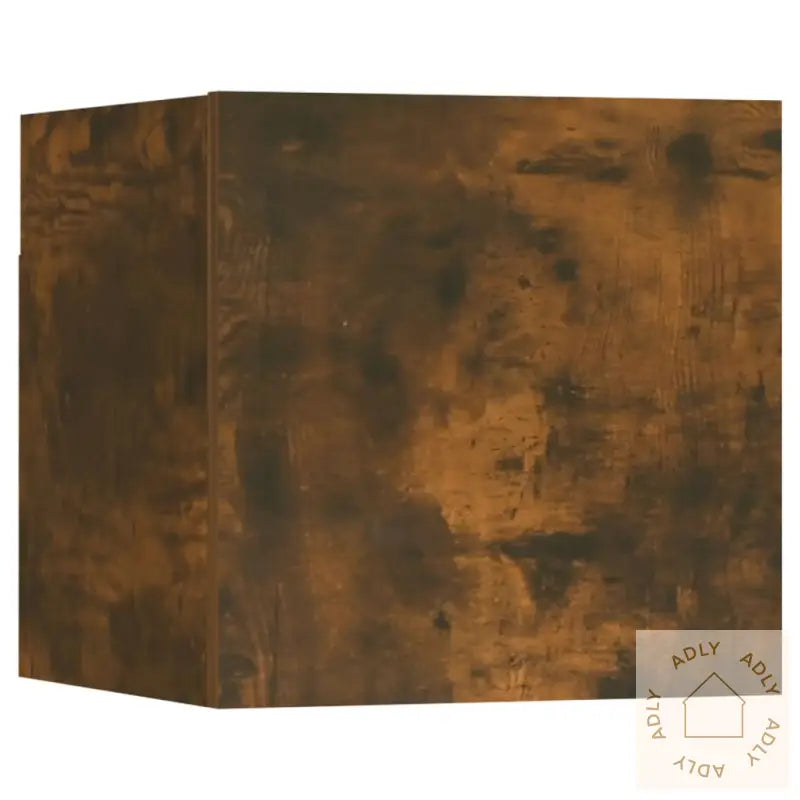 Tv-Skapsett 5 Deler Røkt Eik Konstruert Tre