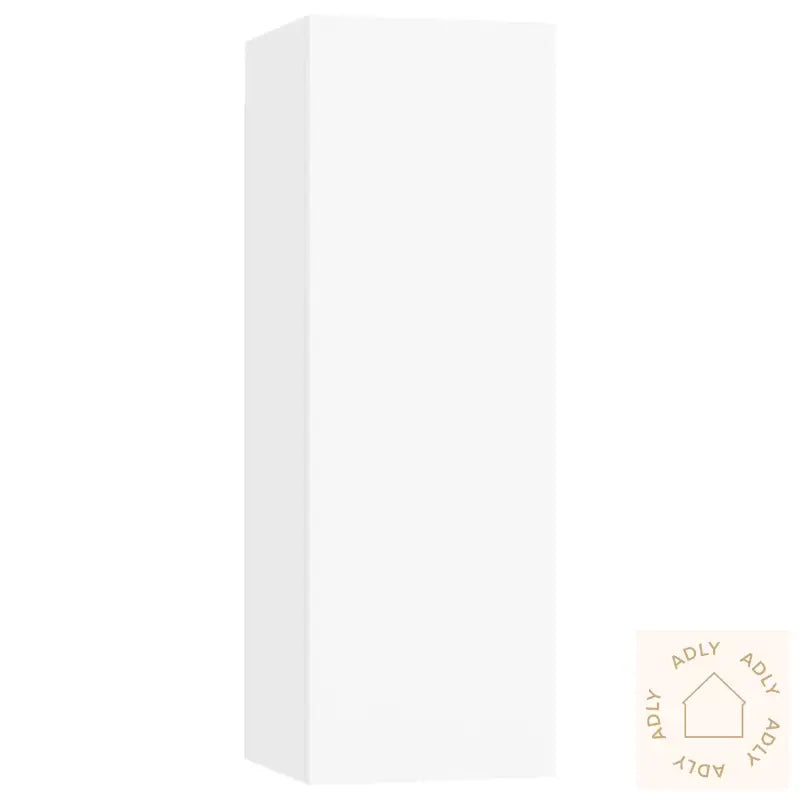 Tv-Skapsett 5 Deler Hvit Konstruert Tre