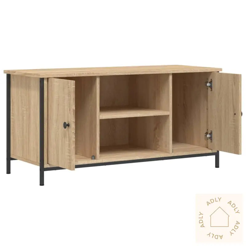 Tv-Benk Sonoma Eik 100X40X50 Cm Konstruert Tre