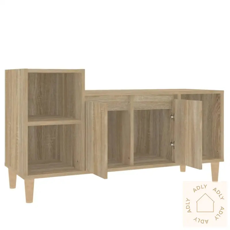 Tv-Benk Sonoma Eik 100X35X55 Cm Konstruert Tre