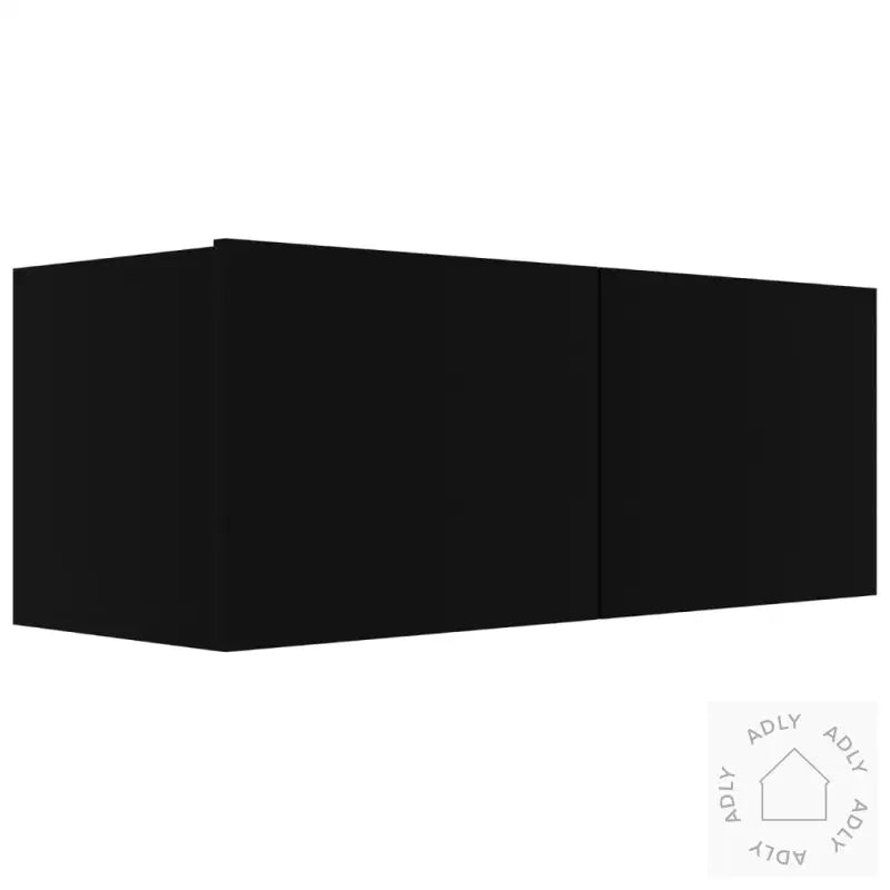 Tv-Benksett 5 Deler Svart Konstruert Tre