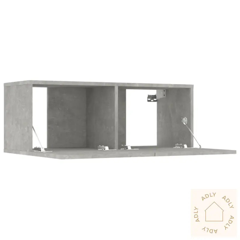 Tv-Skapsett 8 Deler Betonggrå Konstruert Tre