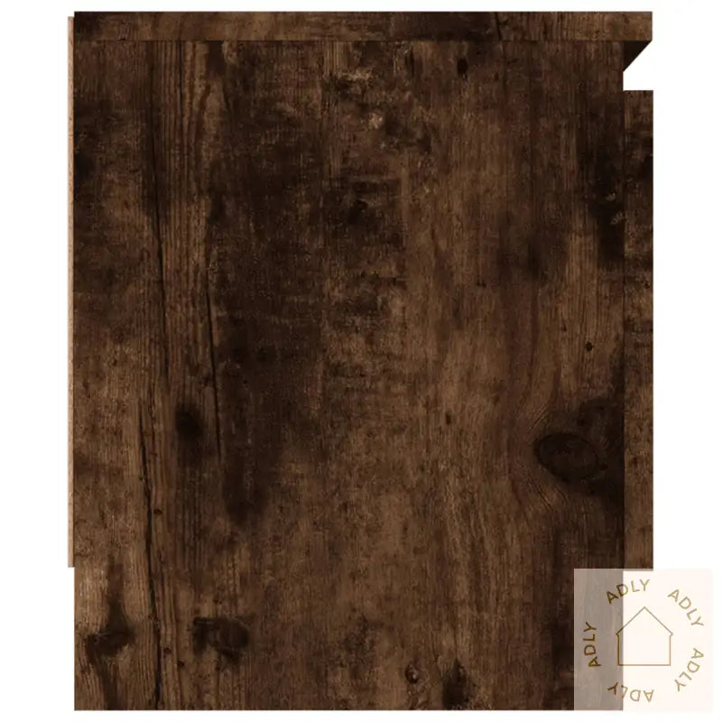 Tv-Benk Med Dør Røkt Eik 102X30X36 Cm