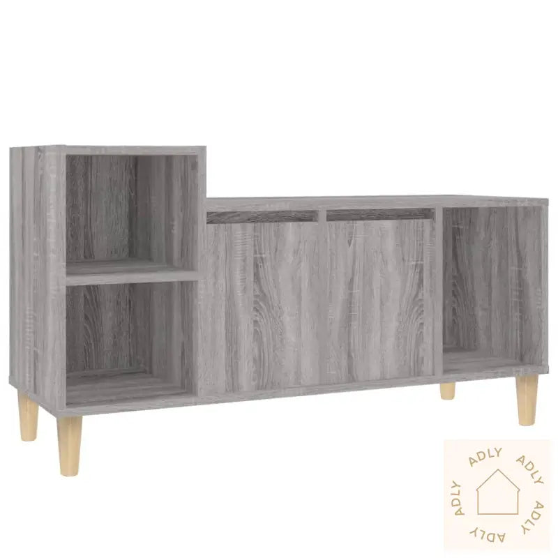 Tv-Benk Grå Sonoma 100X35X55 Cm Konstruert Tre
