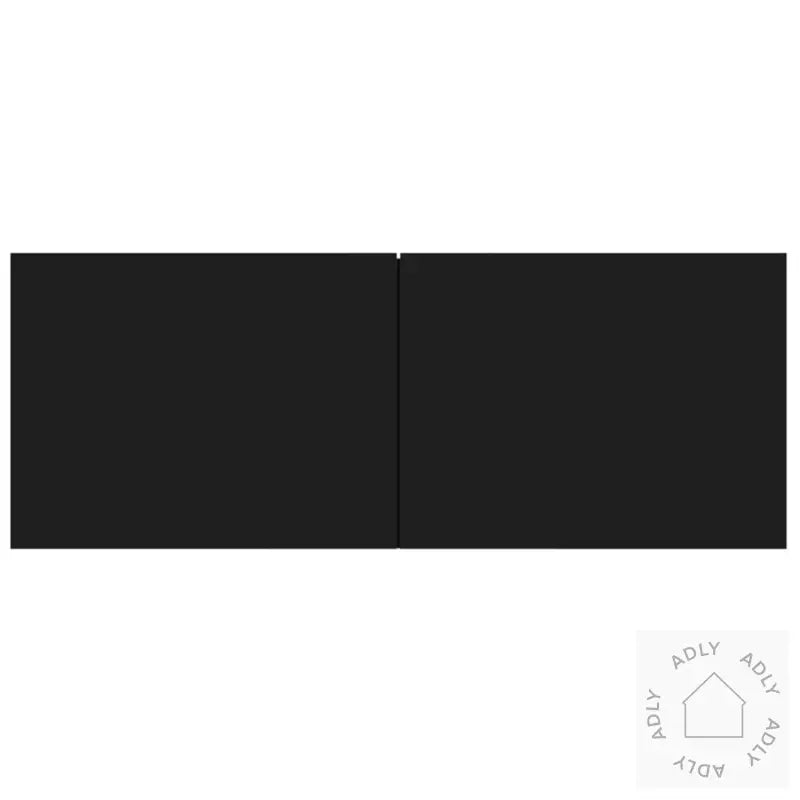 Tv-Skapsett 6 Deler Svart Konstruert Tre