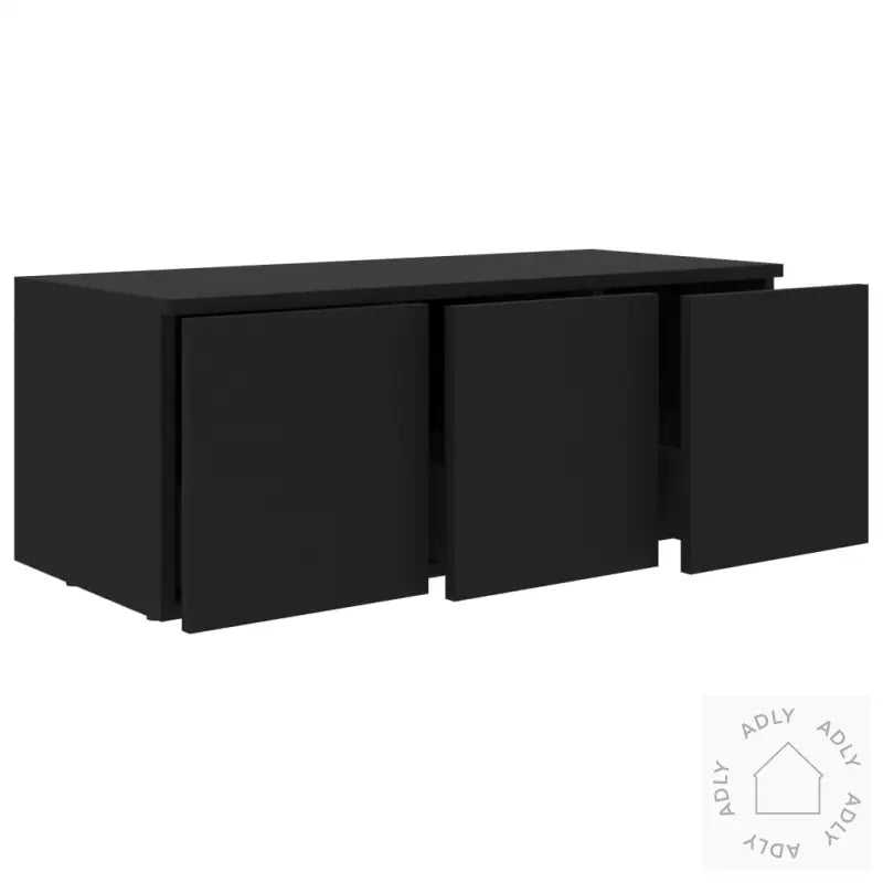 Tv-Benk Svart 80X34X30 Cm Konstruert Tre