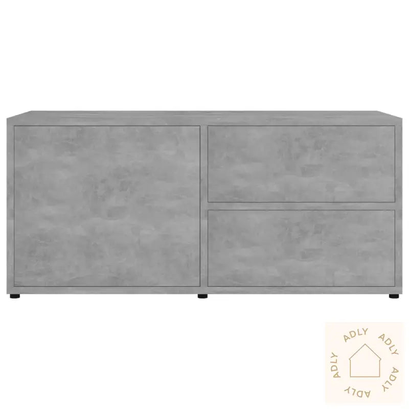 Tv-Benk Betonggrå 80X34X36 Cm Konstruert Tre