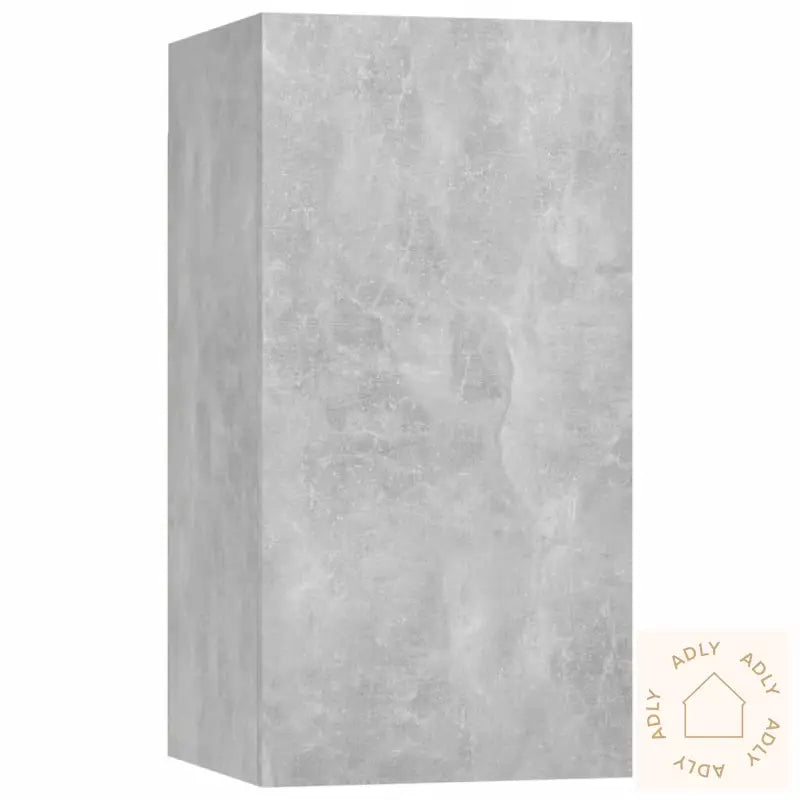 Tv-Skapsett 6 Deler Betonggrå Konstruert Tre