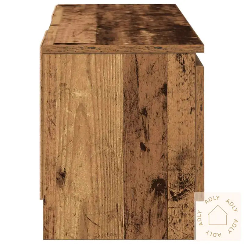 Tv-Benk Gammelt Tre 102X30X36 Cm Konstruert Tre