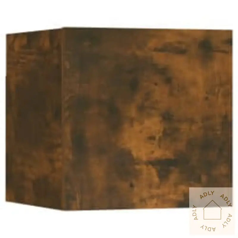 Tv-Skapsett 3 Deler Røkt Eik Konstruert Tre