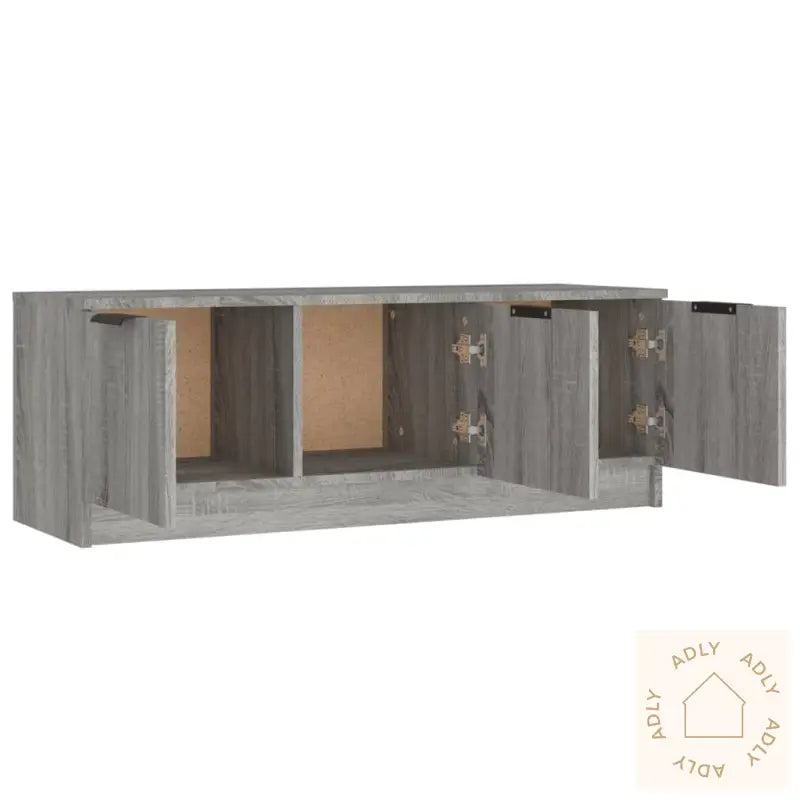 Tv-Benk Grå Sonoma 102X35X36,5 Cm Konstruert Tre