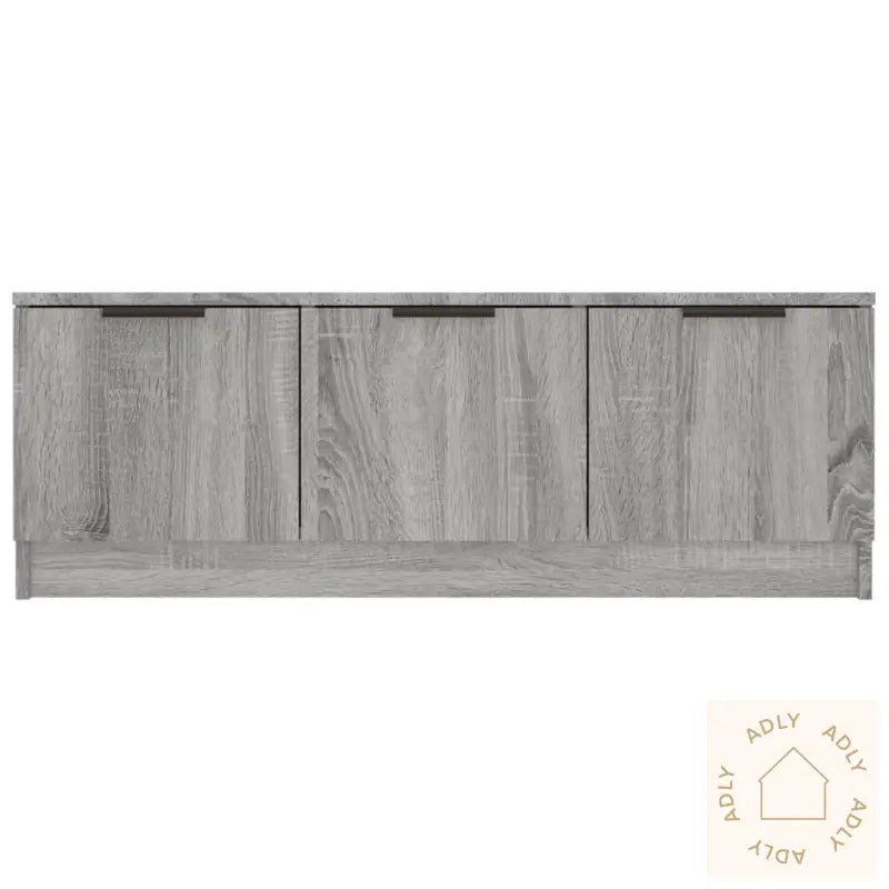 Tv-Benk Grå Sonoma 102X35X36,5 Cm Konstruert Tre