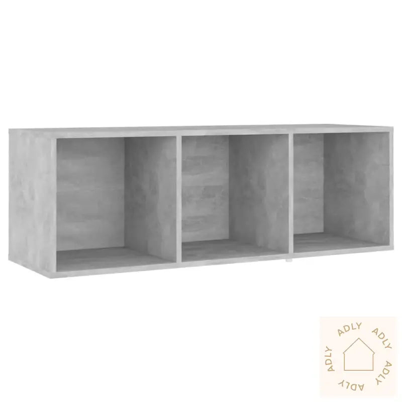 Tv-Benksett 3 Deler Betonggrå Konstruert Tre