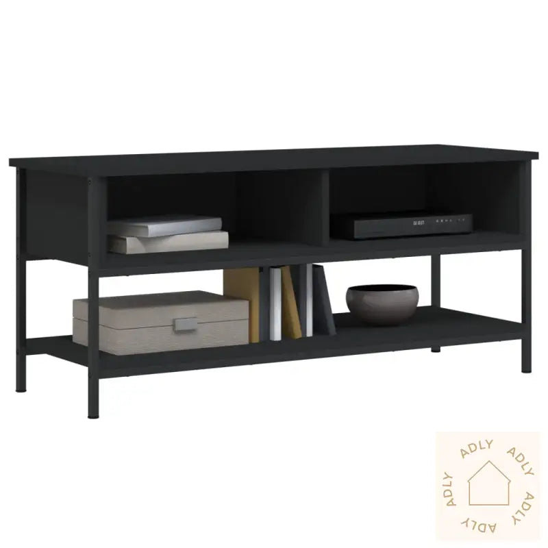 Tv-Benk Svart 100X35X45 Cm Konstruert Tre