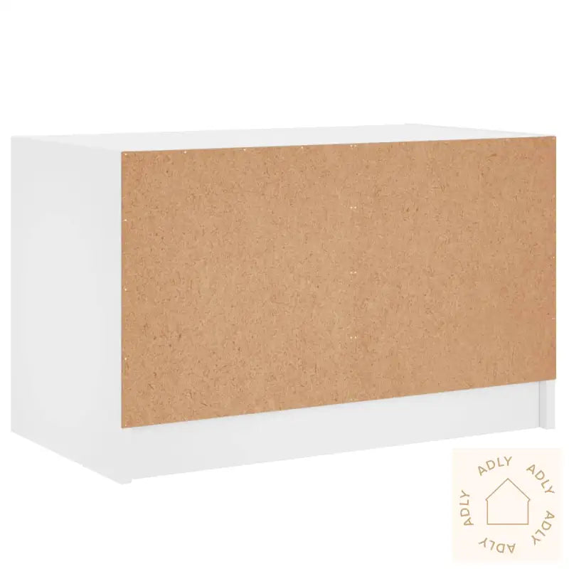 Tv-Benk Med Dør Hvit 68X37X42 Cm