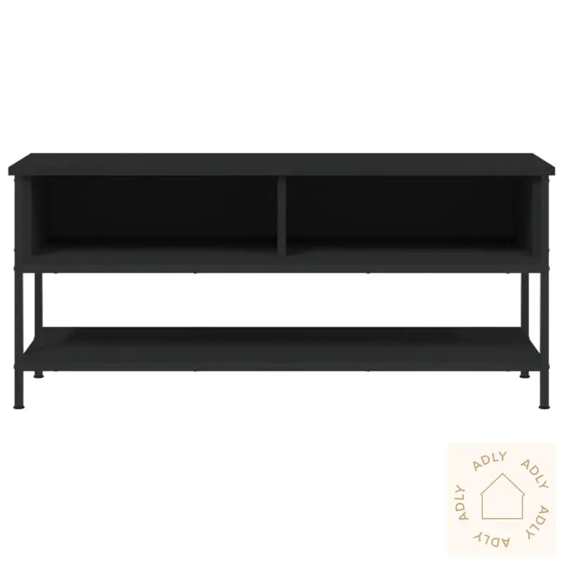 Tv-Benk Svart 100X35X45 Cm Konstruert Tre