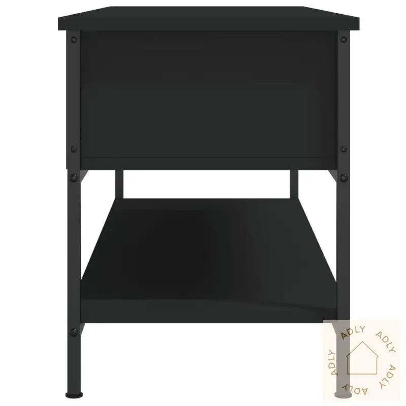 Tv-Benk Svart 100X35X45 Cm Konstruert Tre
