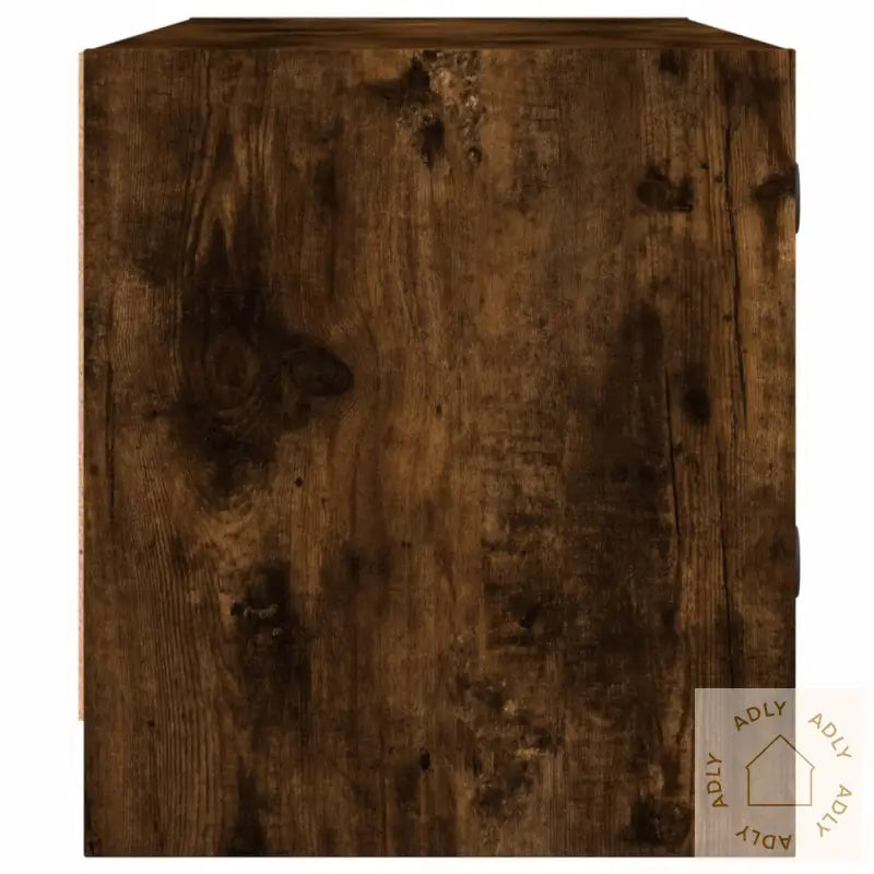 Tv-Benk Med Dør Røkt Eik 102X37X42 Cm