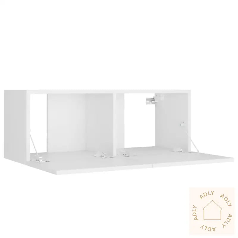 Tv-Skapsett 5 Deler Hvit Konstruert Tre