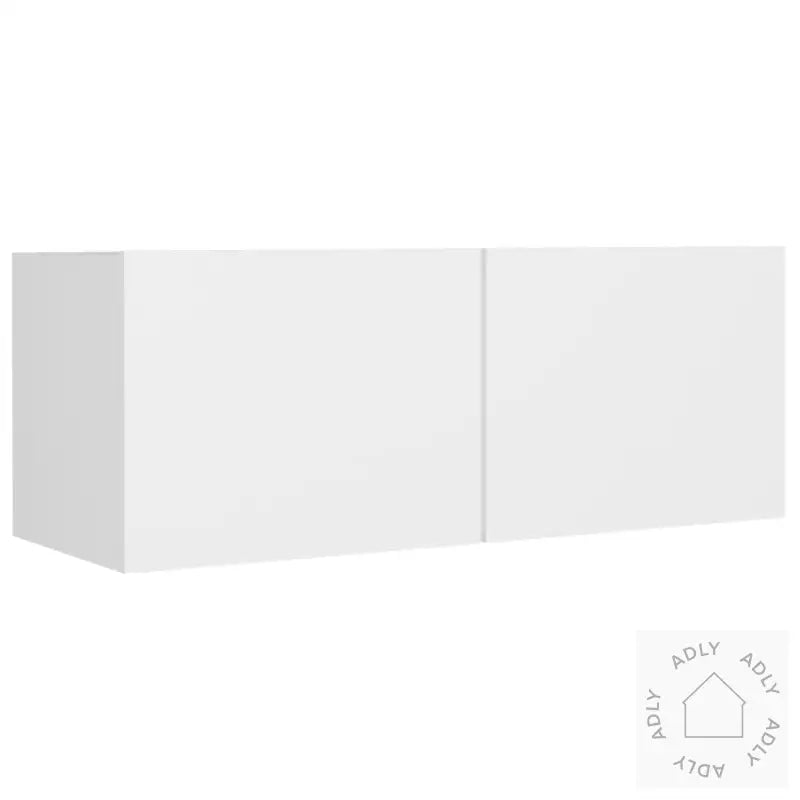 Tv-Skapsett 5 Deler Hvit Konstruert Tre