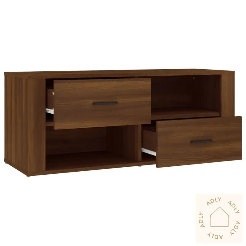 Tv-Benk Sonoma Eik 100X35X40 Cm Konstruert Tre