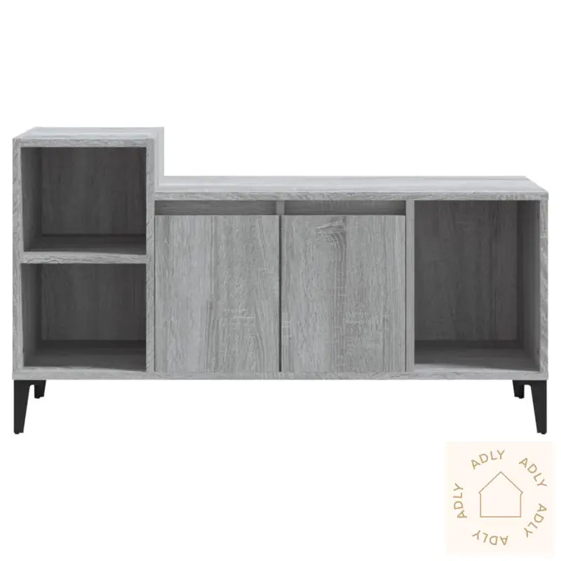 Tv-Benk Grå Sonoma 100X35X55 Cm Konstruert Tre