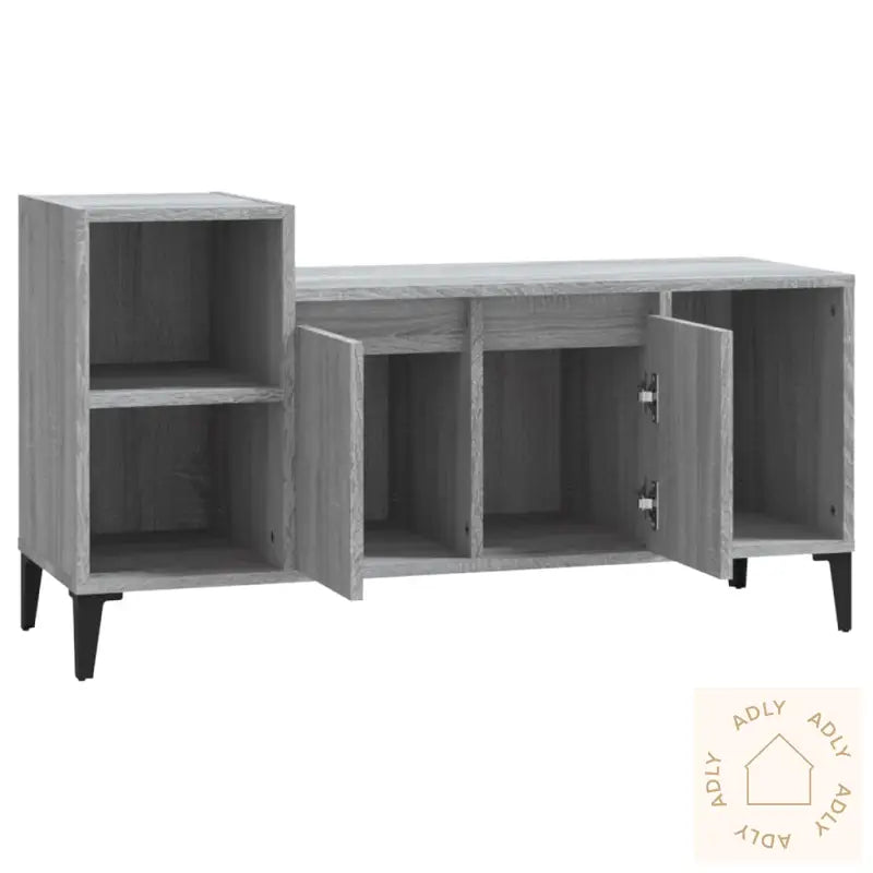 Tv-Benk Grå Sonoma 100X35X55 Cm Konstruert Tre