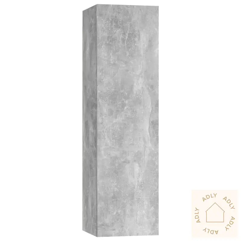 Tv-Skapsett 4 Deler Betonggrå Konstruert Tre