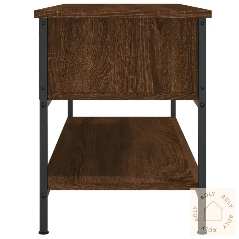 Tv-Benk Sonoma Eik 100X35X45 Cm Konstruert Tre