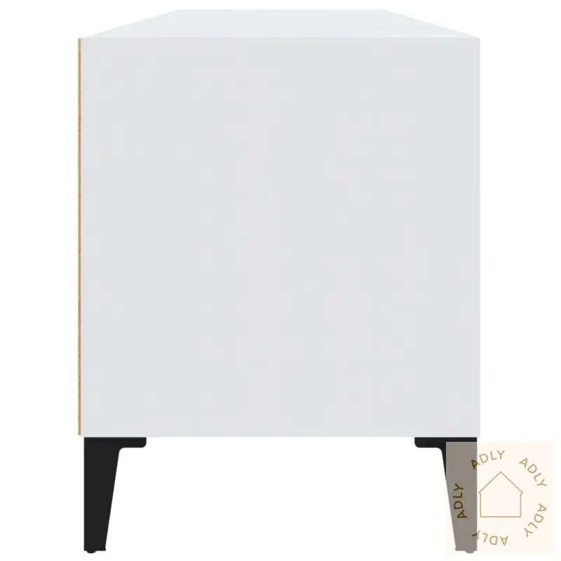 Tv-Benk Hvit 100X34,5X44,5 Cm Konstruert Tre