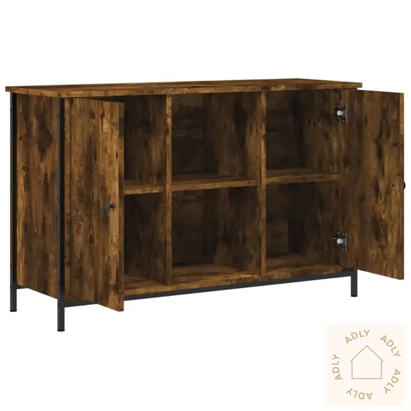 Tv-Benk Sonoma Eik 100X35X65 Cm Konstruert Tre