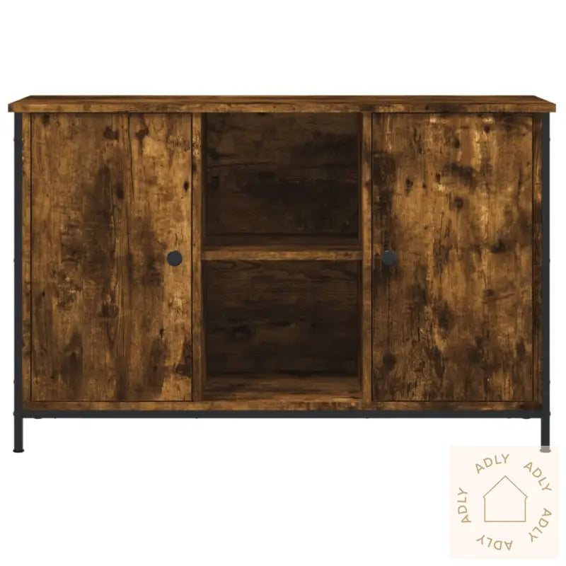 Tv-Benk Sonoma Eik 100X35X65 Cm Konstruert Tre