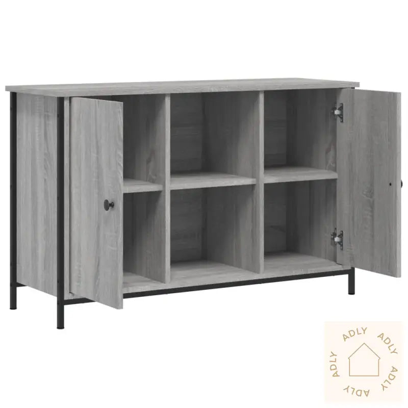 Tv-Benk Grå Sonoma 100X35X65 Cm Konstruert Tre