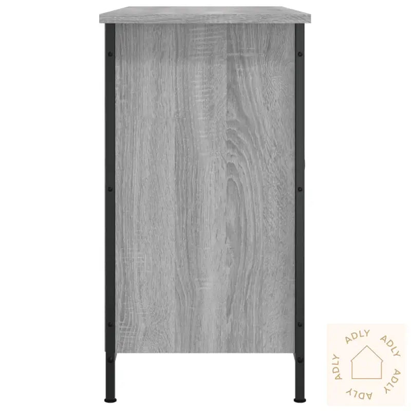 Tv-Benk Grå Sonoma 100X35X65 Cm Konstruert Tre