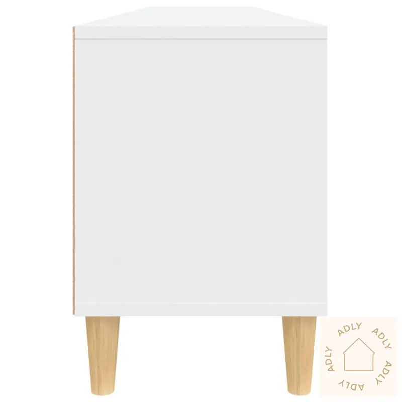 Tv-Benk Hvit 150X30X44,5 Cm Konstruert Tre