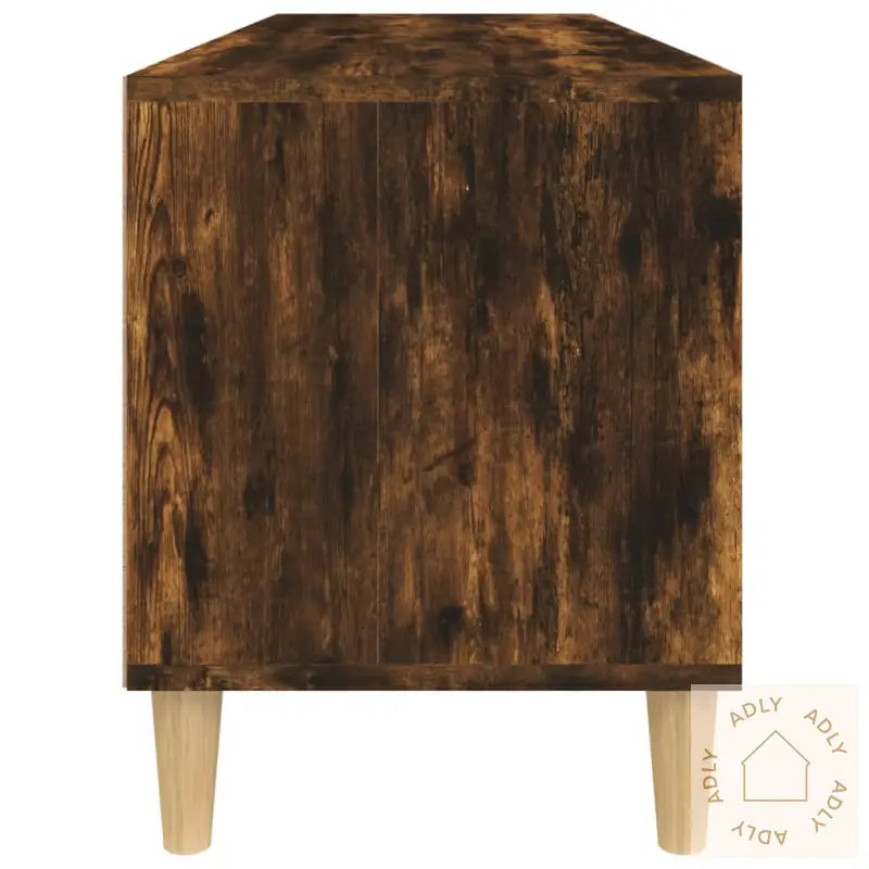 Tv-Benk Røkt Eik 100X34,5X44,5 Cm Konstruert Tre