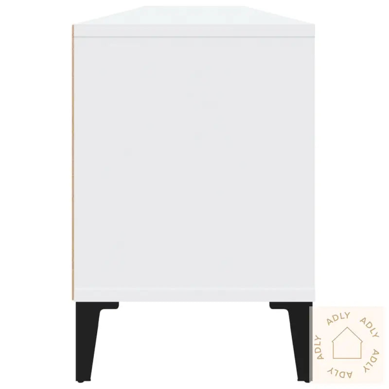 Tv-Benk Hvit 150X30X44,5 Cm Konstruert Tre