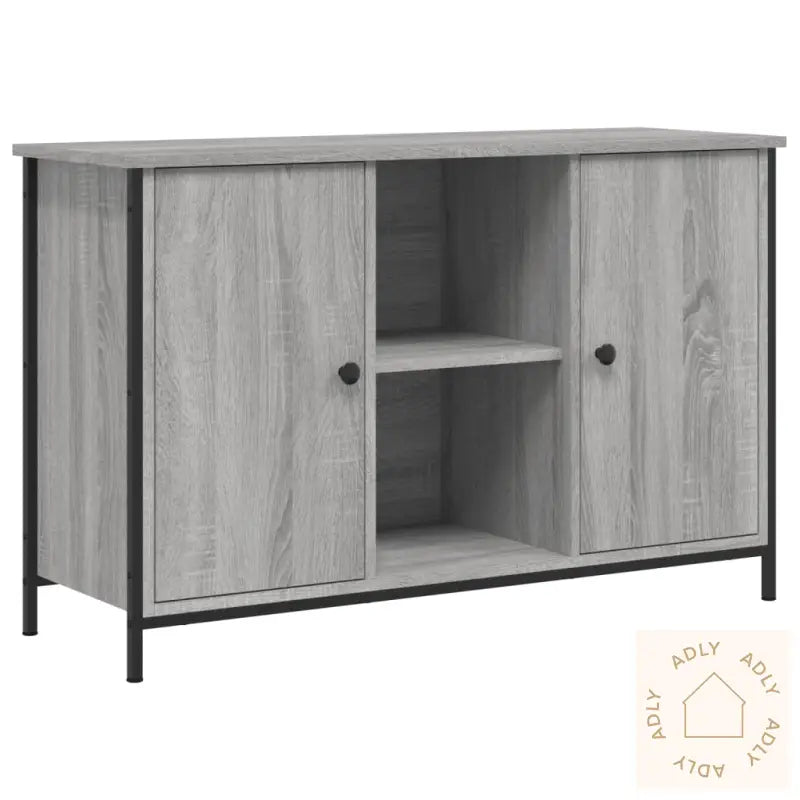 Tv-Benk Grå Sonoma 100X35X65 Cm Konstruert Tre