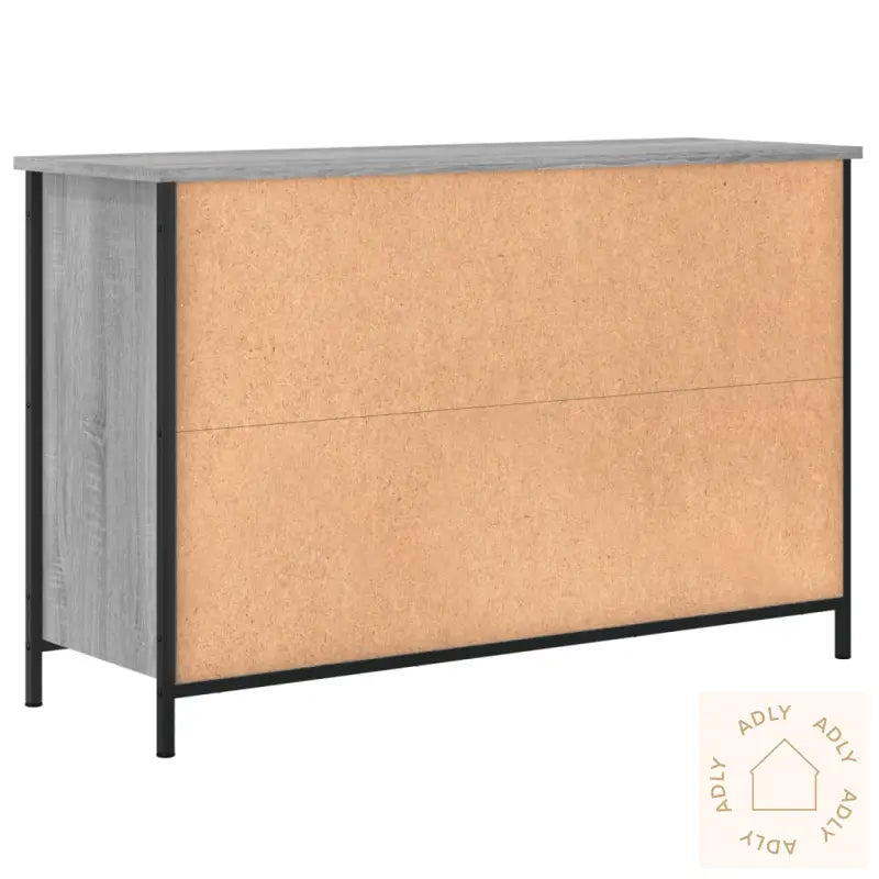 Tv-Benk Grå Sonoma 100X35X65 Cm Konstruert Tre