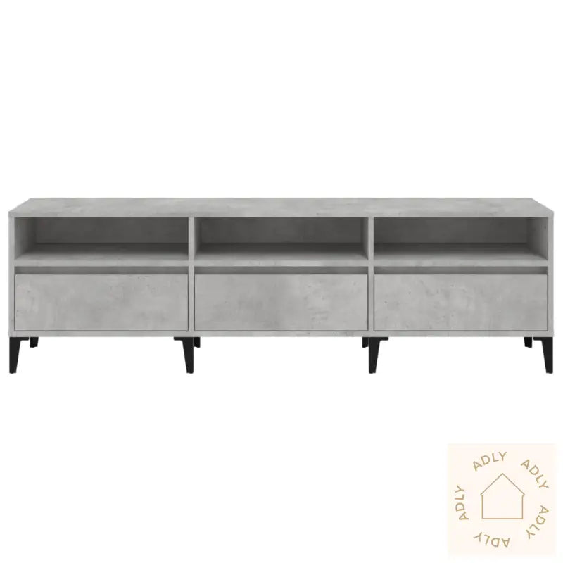 Tv-Benk Betonggrå 150X30X44,5 Cm Konstruert Tre