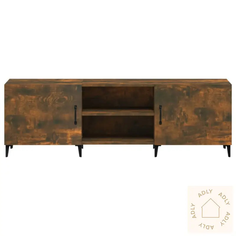 Tv-Benk Røkt Eik 150X30X50 Cm Konstruert Tre