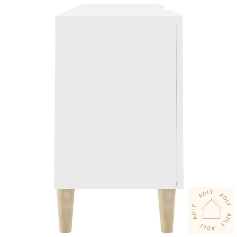 Tv-Benk Hvit 150X30X50 Cm Konstruert Tre