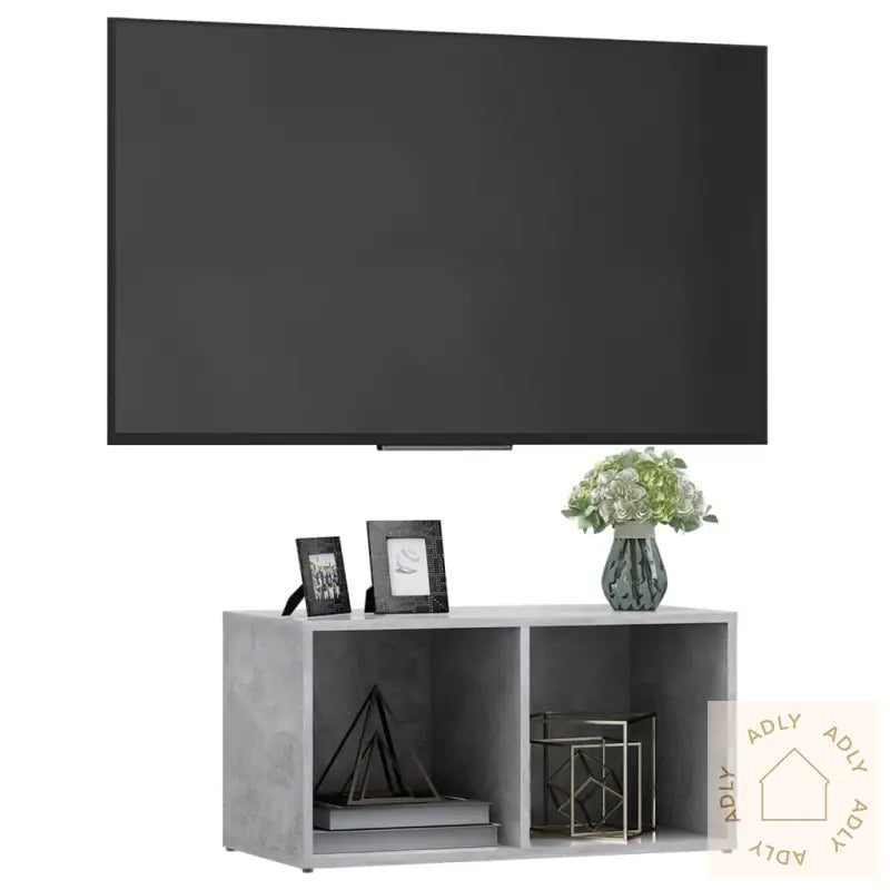 Tv-Benk Betonggrå 72X35X36,5 Cm Konstruert Tre