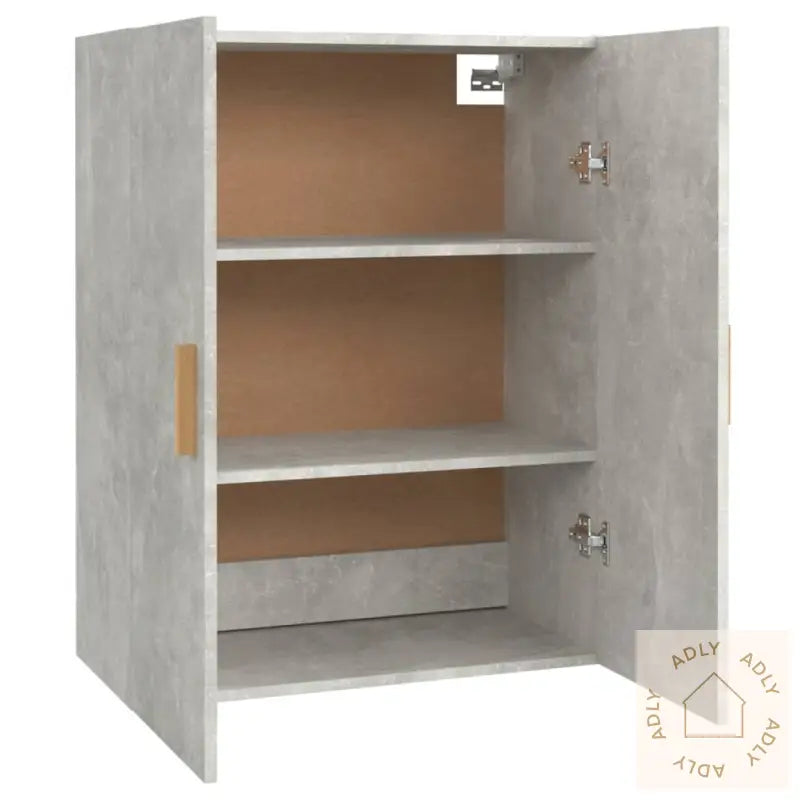 Hengende Veggskap Betonggrå 69,5X34X90 Cm