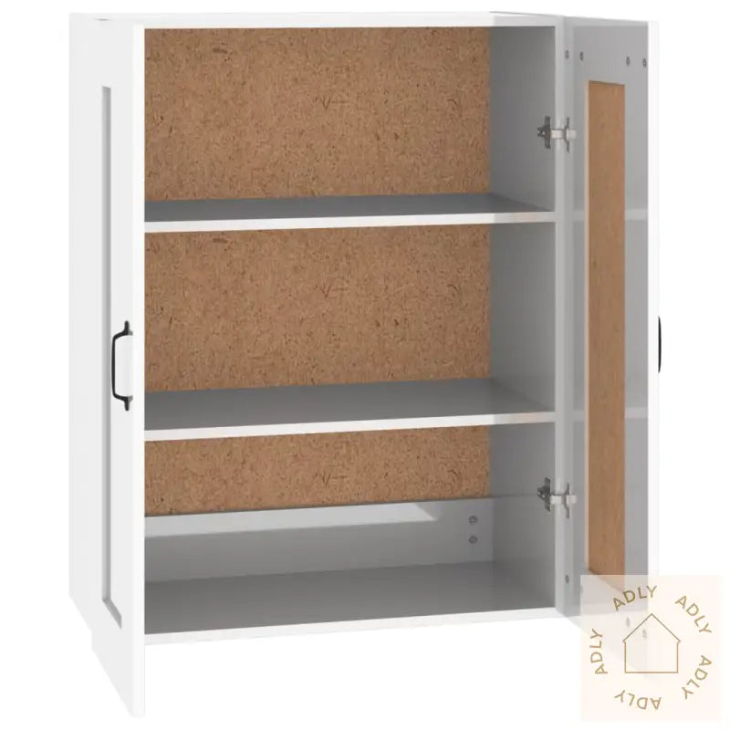 Hengende Veggskap Høyglans Hvit 69,5X32,5X90 Cm