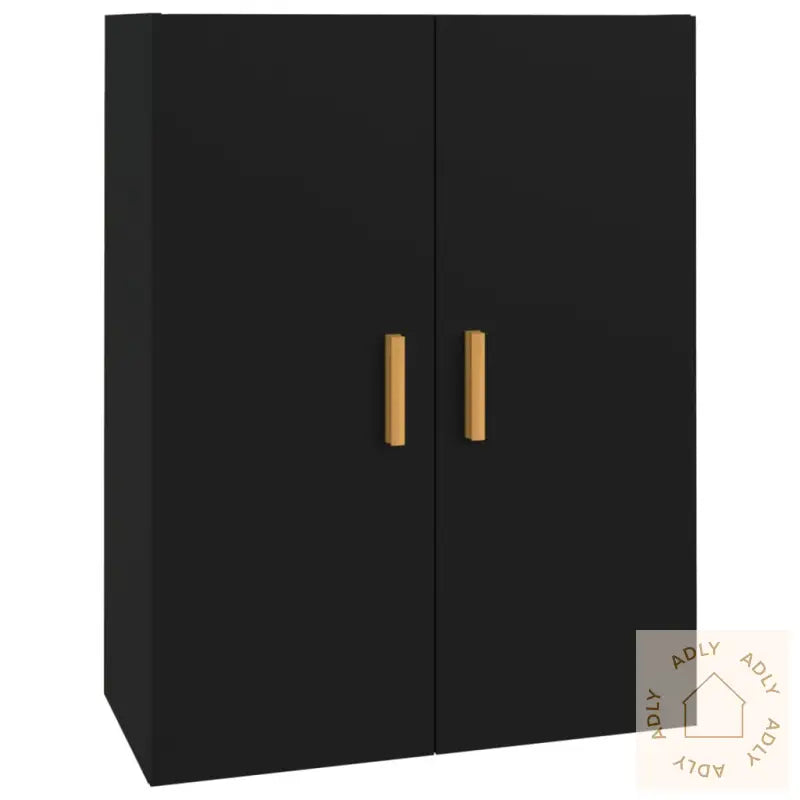 Hengende Veggskap Svart 69,5X34X90 Cm